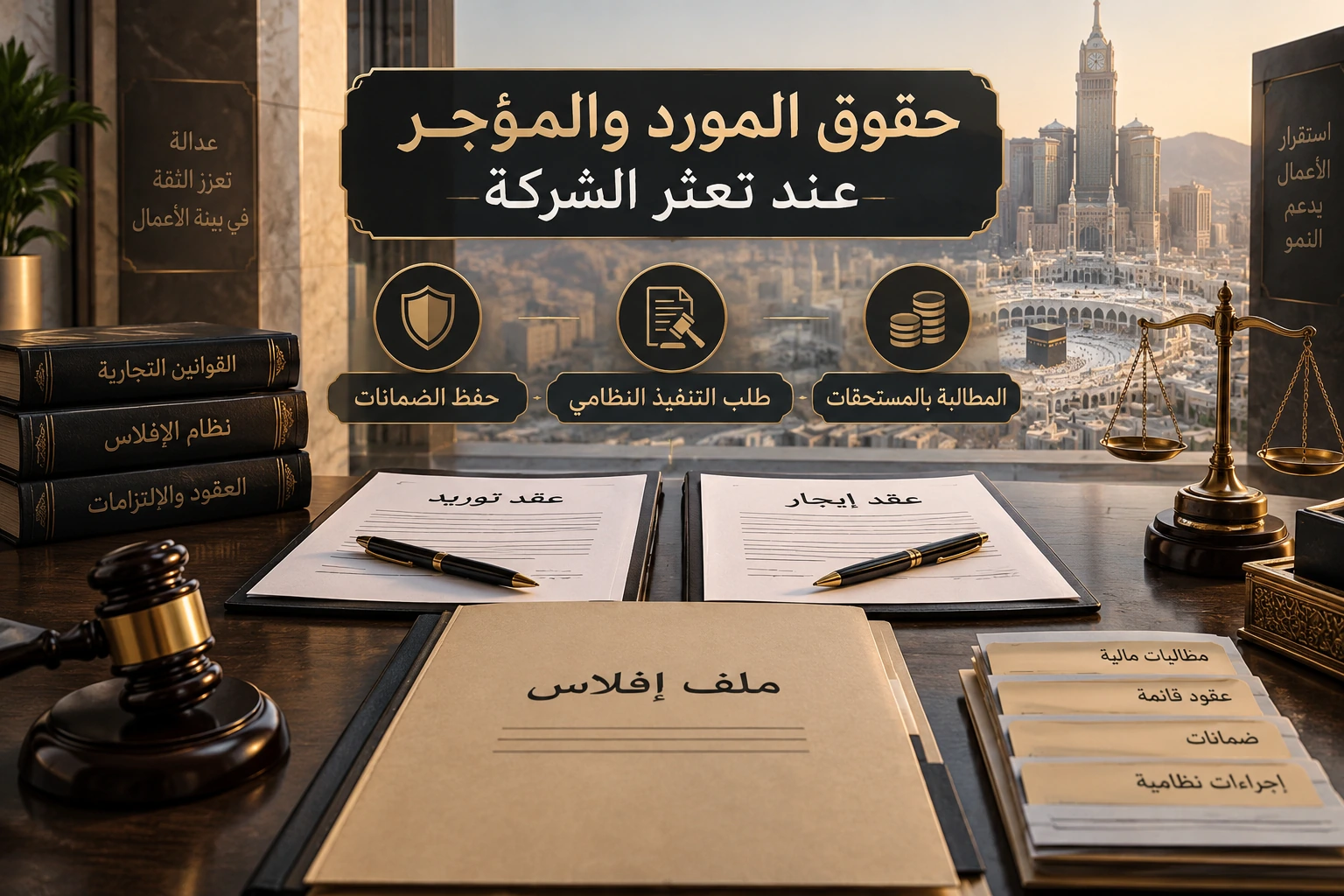 مصير عقود التوريد والإيجار عند دخول الشركة في الإفلاس