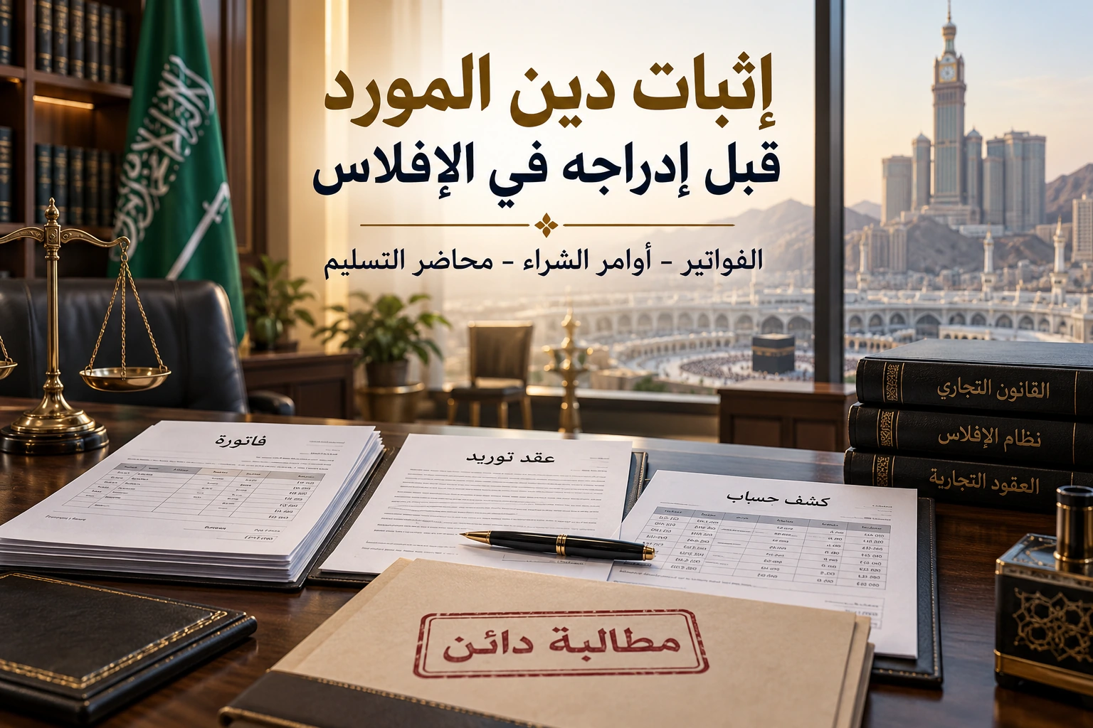 مطالبة المورد بحقوقه إذا أفلس العميل قبل سداد الفواتير