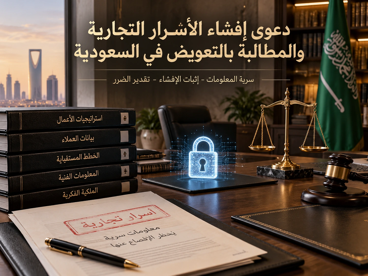 دعوى إفشاء الأسرار التجارية والمطالبة بالتعويض في السعودية