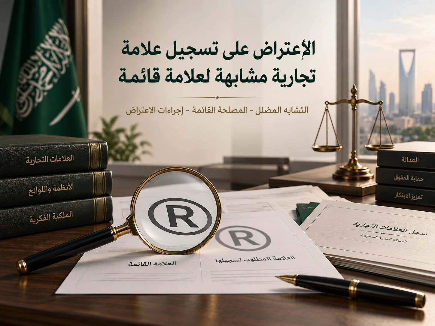 الاعتراض على تسجيل علامة تجارية مشابهة لعلامة قائمة