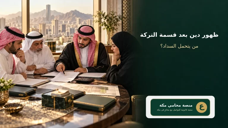 ورثة يراجعون دينًا ظهر بعد تقسيم التركة في السعودية