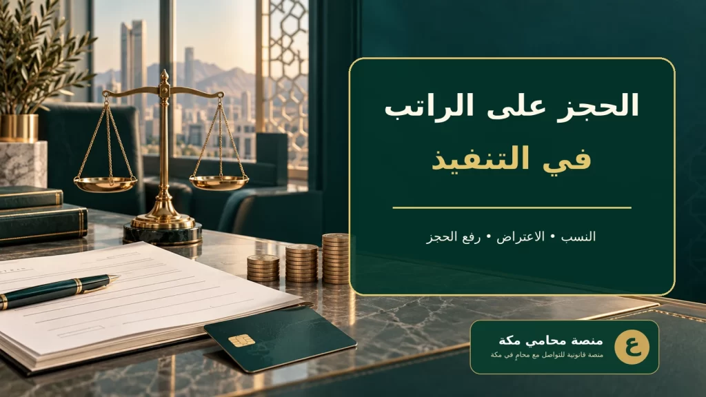 غلاف الحجز على الراتب في التنفيذ السعودي والنسب النظامية